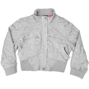 Dots Junior's Gray Crop Jacket NWT